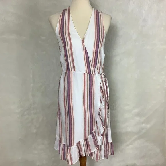 Rails Dresses Rails Madison Jewel Stripe Sleeveless Wrap Dress Nwot Poshmark